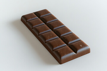 A realistic depiction of a chocolate bar with segmented pieces.