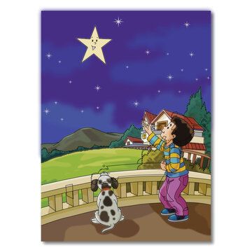 I wish nursery rhyme illustration