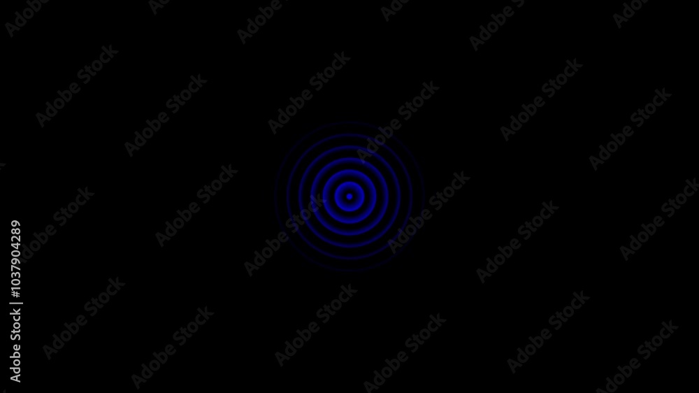 Poster abstract radio wave signal and wave diffusion animation. radio wave diffusion animation, circle loop