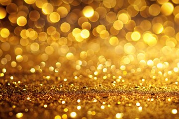 luxurious gold background with elegant bokeh lights