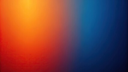 Minimalist abstract background with gradient of dark blue orange and red