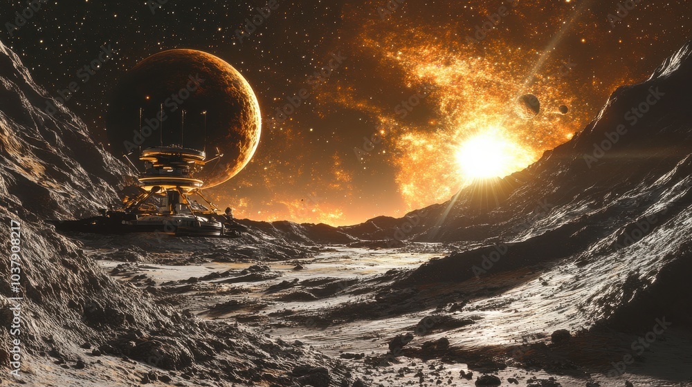 Poster deep space observatory captures initial signs of intelligent life from a distant exoplanet in the un
