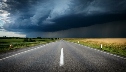 Fototapeta premium the road to stormthe road to storm