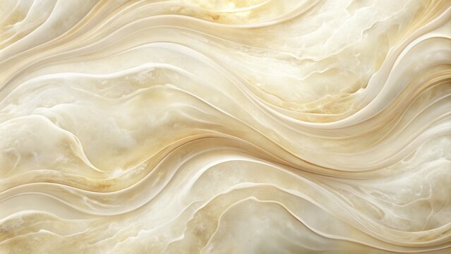 Reflected ivory cream alabaster wave background marble