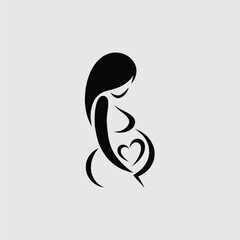 Mother Love, Mother Day, Pregnant Women, Pregnant Women Logo, Mother Logo
