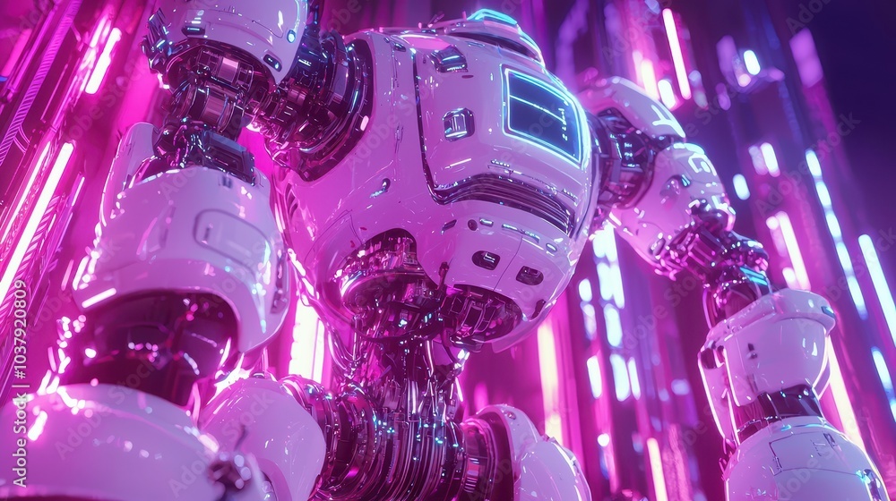 Poster robots collaborating in a high-tech environment