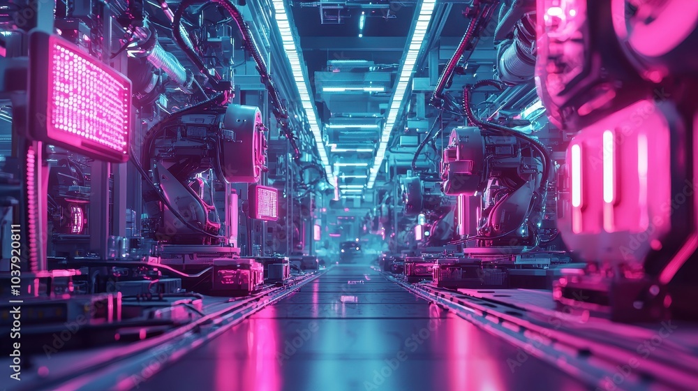 Poster robots collaborating in a high-tech environment