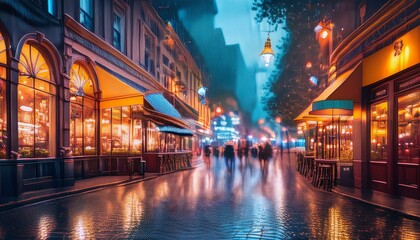 The view from the cafe captures the essence of the moment.  