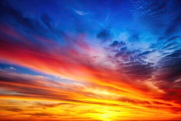 Obraz premium Vibrant gradient colors in the sky viewed from above