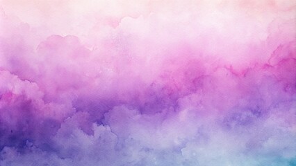 Watercolor pastel purple and pink ombre background seamless aerial