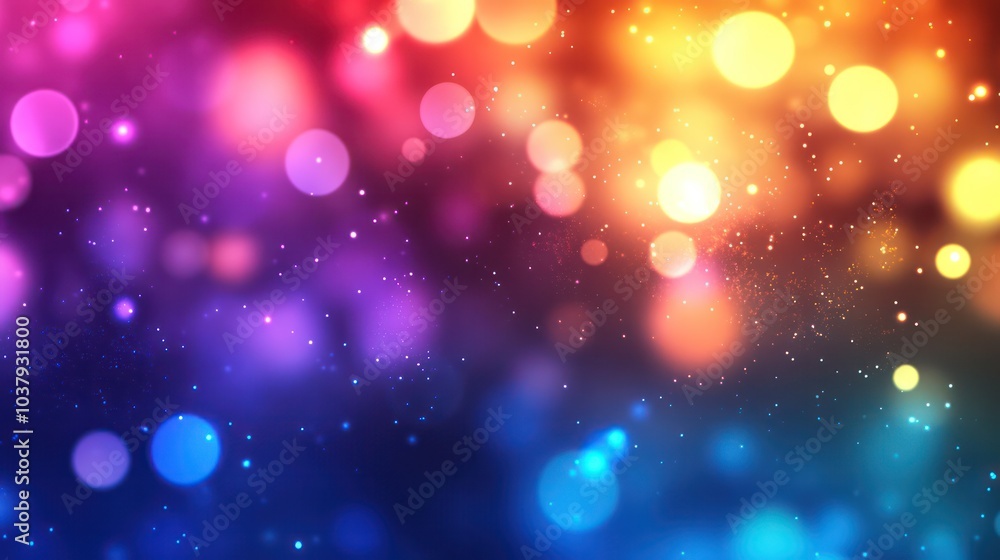 Aufkleber a colorful background with many small circles