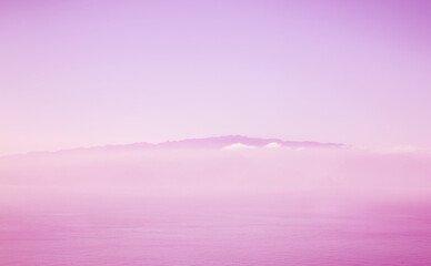 Island La Gomera at sunset, Canary Islands, Spain, Europe.