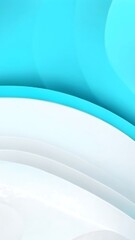 Obraz premium Abstract Blue and White Curved Shapes Background