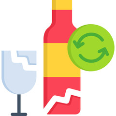 Glass Recycling Icon
