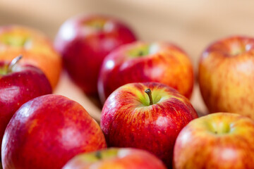 Stack of the red apple