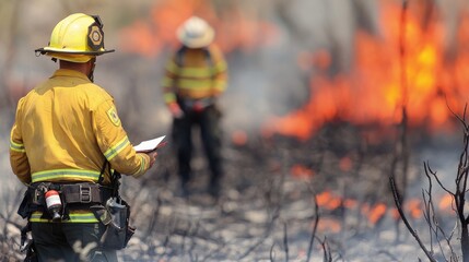 Fototapeta premium The devastating impact of wildfires understanding natural disasters and their consequences on ecosystems and communities