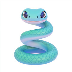 Fototapeta premium 2025 blue snake year, new year's greetings, 12 zodiac animals, make a new year's card