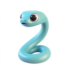 Fototapeta premium 2025 blue snake year, new year's greetings, 12 zodiac animals, make a new year's card