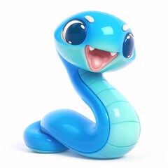 Fototapeta premium 2025 blue snake year, new year's greetings, 12 zodiac animals, make a new year's card