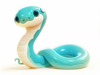 Fototapeta premium 2025 blue snake year, new year's greetings, 12 zodiac animals, make a new year's card