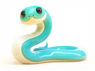 Fototapeta premium 2025 blue snake year, new year's greetings, 12 zodiac animals, make a new year's card