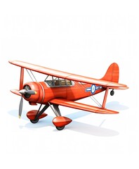 An airplane. Isolated on white background  