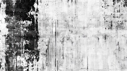 Fototapeta premium Abstract black and white textured background with varying patterns and contrasts.