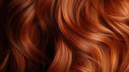 Fototapeta premium Close-up of healthy and beautiful hair texture as background, AI generated image