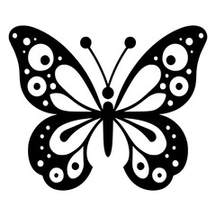 Butterfly silhouette vector isolated on white background.
Butterflies silhouette vector