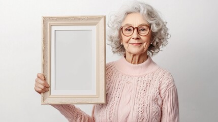 Elegant photo frame mockup ideal for displaying treasured family memories against a clean white background.
