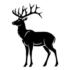 Fototapeta premium deer silhouette vector