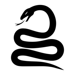 snake icon silhouette vector tattoo logo symbol illustration