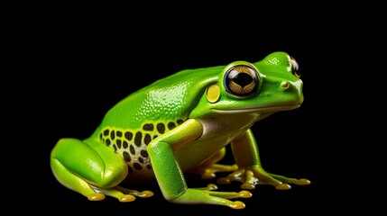 Obraz premium frog on white background 