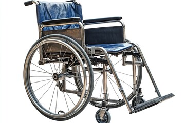 Fototapeta premium A wheelchair on a white backdrop, isolated. Generative Ai