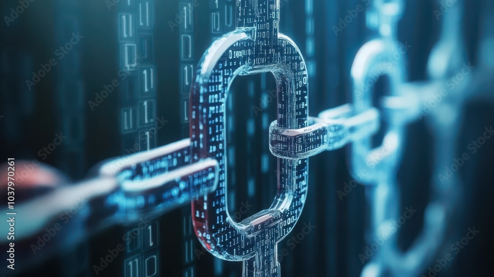Aufkleber Exploring the connection understanding blockchain technology through visual representation