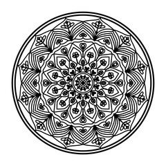 spiritual symbol round ornament