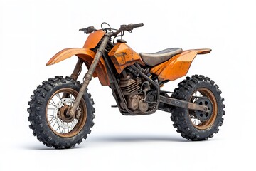 Obraz premium Against a white background, a quad is isolated. Generative Ai