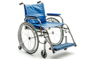Fototapeta premium A wheelchair on a white backdrop, isolated. Generative Ai