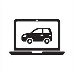 Car shopping icon. Buying a car icon