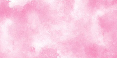 brush painted watercolor abstract painting background, fresh and blurry pink cloud sky, Pink backgrounds watercolor vintage grunge texture, Soft and cloudy watercolor stain of pink paint texture.