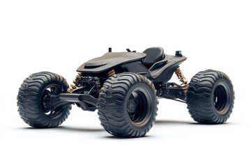 Against a white background, a quad is isolated. Generative Ai