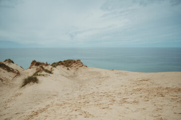 Rubjerg Knude's sandy dunes at the North Sea in Jutland, Denmark