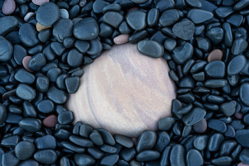 Red sandstone boulder, Rackwick bay, Hoy, Orkney, Scotland