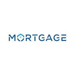 Text typography mortgage logo design inspiration