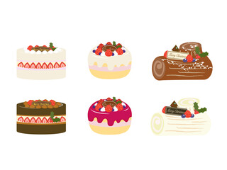 クリスマスケーキイラスト