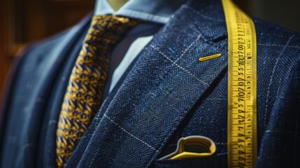 Tailored Suit with Measuring Tape