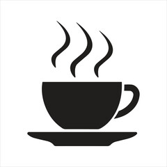 Cup of coffee icon. Tea icon