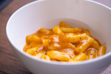 Topokki in a bowl, Korean Food