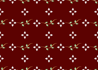 Ikat seamless pattern, geometric design, motif ethnic handmade, Ikat ethnic tribal, boho colors seamless wallpaper.  Ethnic Ikat abstract background art. Illustration for greeting cards, printing