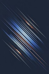 Bright navy blue dynamic abstract vector background with diagonal lines
